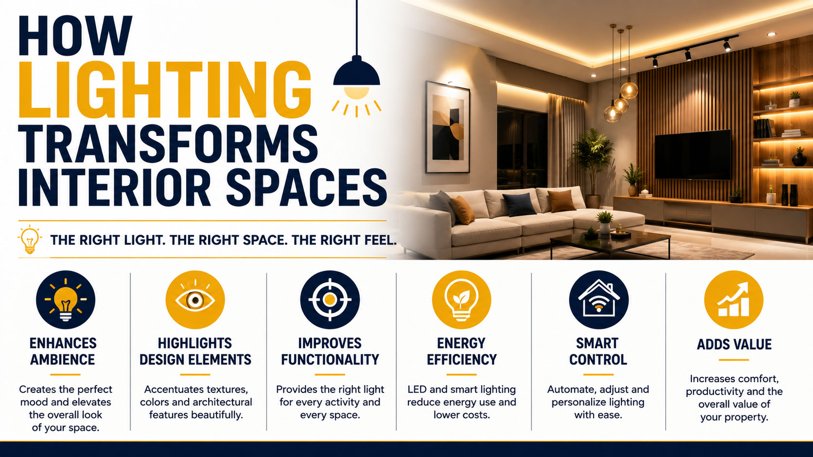 How Lighting Transforms Interior Spaces